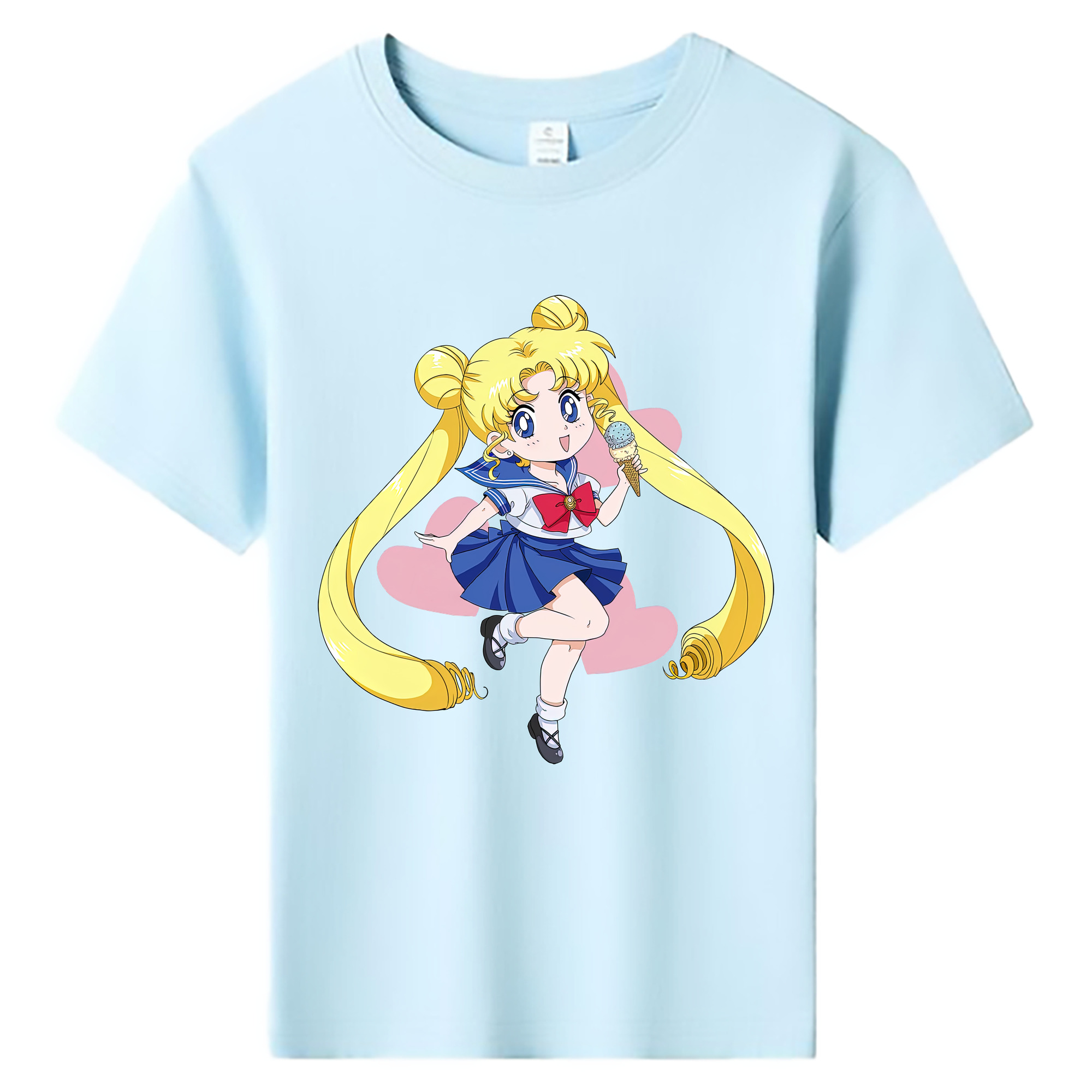 （画像用） 美少女戦士セーラームーン 愛野 美奈子 あいの みなこ Sailor Moon Aino Minako 綿100％キッズTシャツ（フロントプリント）